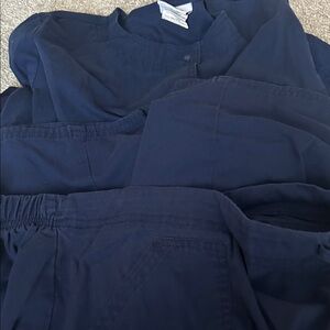 Scrubstar Deep Blue Medical Scrubs women set Medium